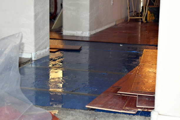 Professional Burst Pipe Cleanup technician working in Burlingame, CA